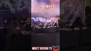 Dillian Whyte Chisora beef raw #shorts #beef #boxing