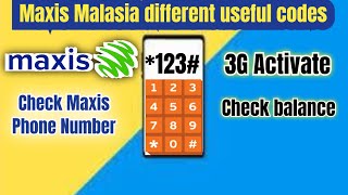 maxis balance check | how to check maxis mobile number check