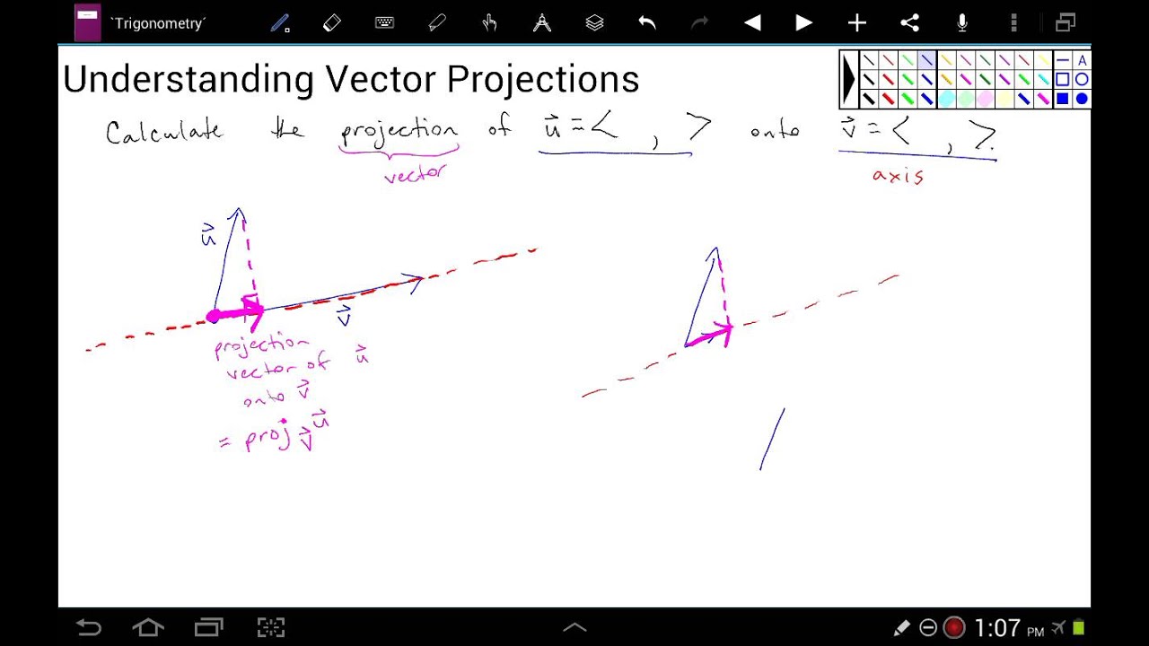 Understanding Vector Projections Youtube