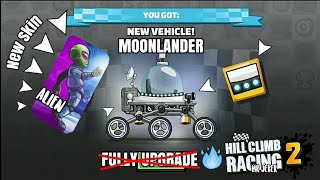 Hill Climb Racing 2 : New Vehicle Moonlander & Alien Skin
