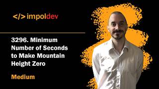 Minimum Number of Seconds to Make Mountain Height Zero | LeetCode 3296 - Python