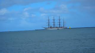 Copy of Nippon Maru  courtesy sail-by in Hilo Harbor 1-9-18