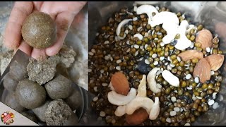 how to make Multi Grain Laddu - Multi Grain Laddu Recipe in Telugu #homechefrecipestelugu #Shorts