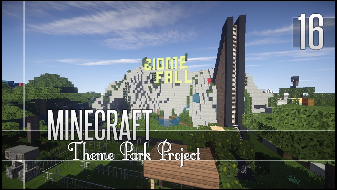 Minecraft Lets Build Theme Park Part 16 Youtube