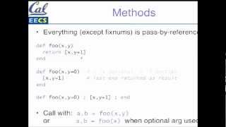 coursera - SaaS - 3.1 - Ruby 101