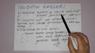 Gelişim Psikolojisi- Temel Kavramlar, Gelişimin İlkeleri HAP BİLGİLER ÖZET