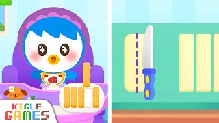 Feed the Baby Pororo Cheese Sticks! Take Care of Baby | Pororo Cartoon for Kids | KIGLE GAMES