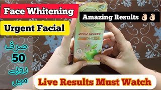 Face whitening facial at home || baba apple gold urgent facial || Amazing Results😍😍😱👌👌 || Iqu iconic