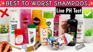 Best Or Worst Shampoo 😱-Testing the PH  level of the famous brand Shampoo -Live Test -Failed Shampoo