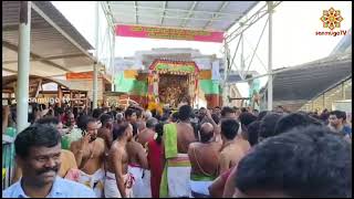 ஆவணி திருவிழா சண்முகர் வெற்றிவேர் சப்பரத்தில் ஏற்றம்|Avani festival shanmugar 2023