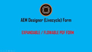 Basic Flowable / Expandable PDF Form made in AEM Designer (previously Livecycle Designer)
