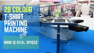 Largest Automatic T-shirt print printing Machine | MHM IQ Oval | Screen printing |