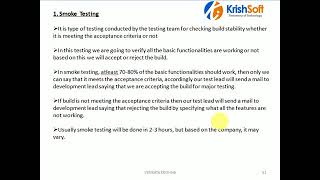 Manual Testing Tutorial 14 Smoke and Sanity Testing