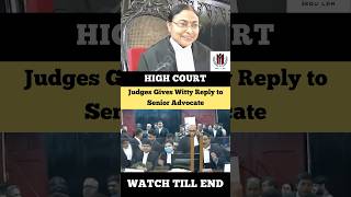 Judge Gives Witty Reply to Senior Advocate #judge #advocate #shortvideo #highcourt