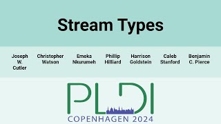 [PLDI24] Stream Types