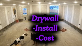 Dream 2 Car Garage Build: Wall and Ceiling Drywall Installation and Cost