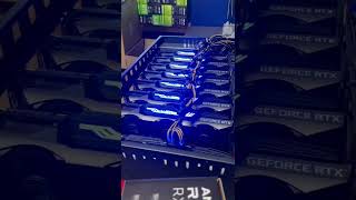 ASMR setting up a mining server case with 3080's #shorts