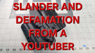 Another Youtuber Is Slandering Me, For No Reason...Heres The Story