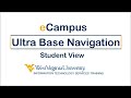 eCampus Ultra Base Navigation Introduction for Students