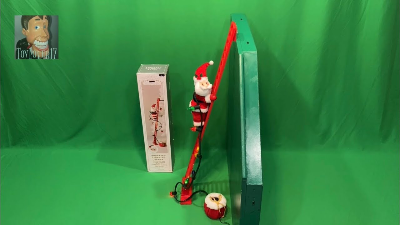 Mr. Christmas 2020 Super Ladder Climbing Santa - All 15 Songs! - YouTube