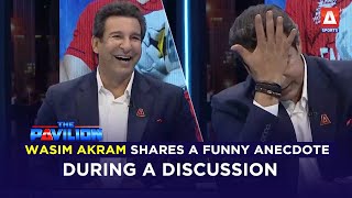 #WasimAkram shares a funny anecdote during a discussion...