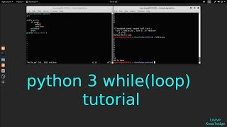 Python 3 while (loop) tutorial in Linux