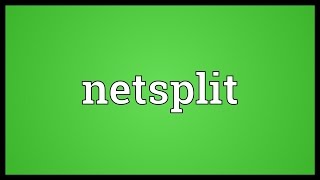 Netsplit Meaning