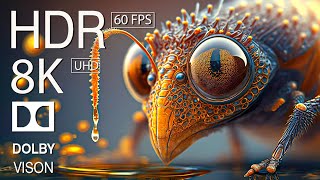 THE INSECT - 8K (60FPS) ULTRA HD - With Nature Sounds (Colorfully Dynamic)
