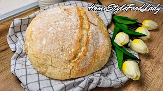 Savršen Hleb od 4 Sastojka, Bez Muke! (Recept u Šoljama) | No Knead Crusty Bread