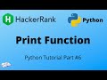 Python tutorial #6 || Print Function - HackerRank solution