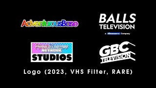 AdventurousBase / Balls Television / FlashThemes Network Studios / GBC Logo (2023, VHS Filter, RARE)