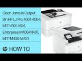 Clear Jams in Output Bin | LJ Pro 4001-4004, MFP4101-4104, E M406-M407, MFP M430-M431 | HP Support