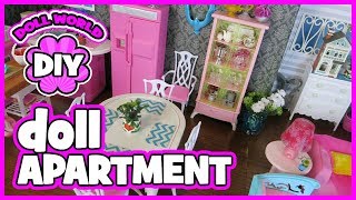 How to Make a Doll Apartment Set with Barbie Doll Furniture
