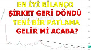 İNANILMAZ BİR BİLANÇO GELDİ VE HİSSE TAVANDA