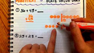 Adding Using the Written Algorithm and Place Value Disks