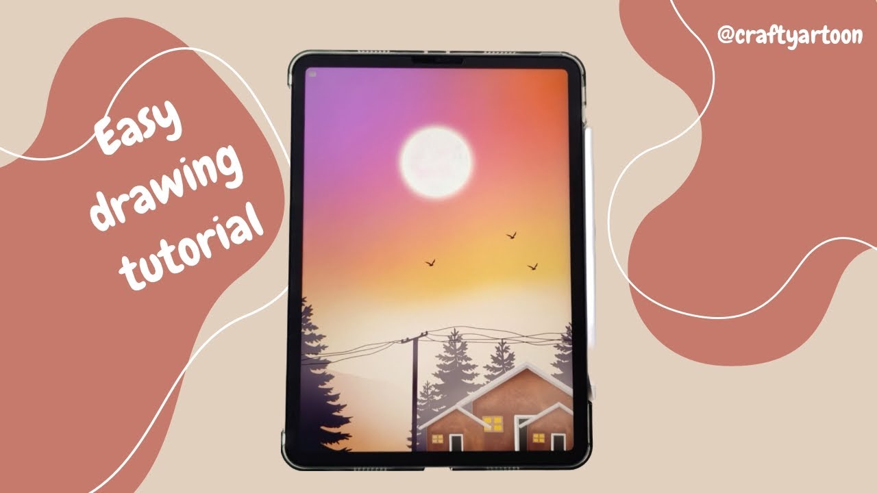 Procreate Drawing For Beginners Easy Step By Step Tutorial Youtube