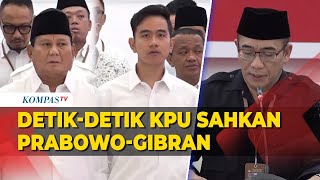 Detik-Detik KPU Sahkan Prabowo-Gibran Sebagai Pemenang Pilpres 2024