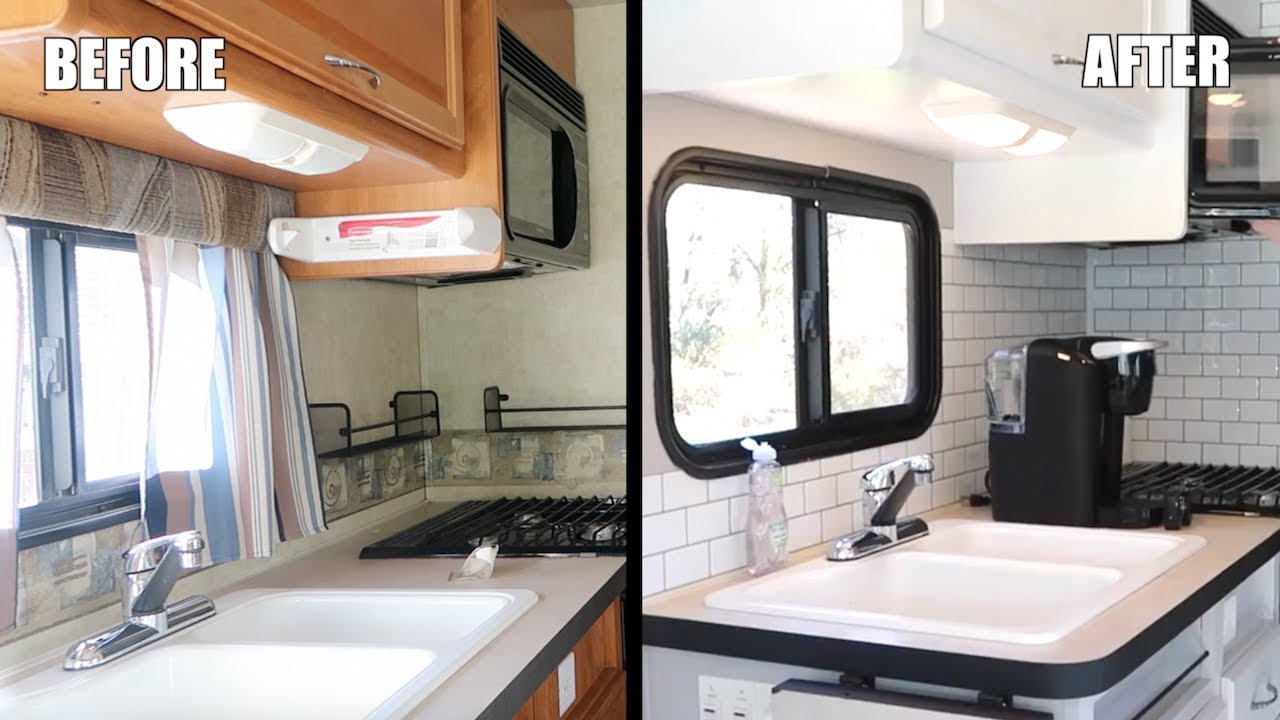 BEFORE AND AFTER RV RENOVATION (COMPLETE REMODEL) - YouTube