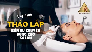 Nguyễn Dũng hướng dẫn lắp ráp bồn sứ âm vào giường gội đầu -0931578688