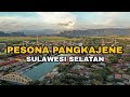 Kota Pangkajene /Kabupaten Pangkep 2022 (Drone View) perbandingan infrastruktur dan skyline