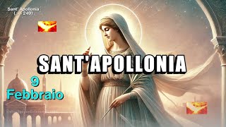 Santo del Giorno 9 Febbraio | Storia di Sant'Apollonia | Martire Coraggiosa e Patrona dei Dentisti