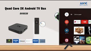 SDMC Quad Core 2K Android TV Oreo 8.0 Box DV8038