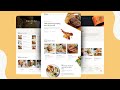 How To Make Restaurant Website Using HTML CSS Bootstrap And JavaScript | Restaurant Website