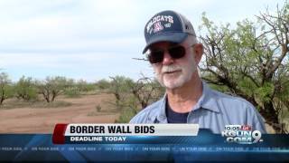 Contractors submit bids for border wall construction
