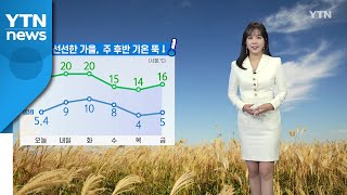 [날씨] 당분간 선선한 가을...주 후반 기온 '뚝' / YTN