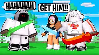 I Trained My LITTLE SISTER To Beat FOLTYN... (Roblox Bedwars)