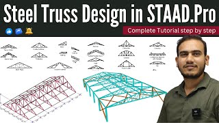 STAAD PRO Tutorial - Steel Truss Design in STAAD.Pro