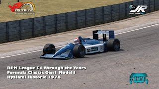 RPM League's F1 Through the Years Championship - Powered by JustRace.net- Round 6