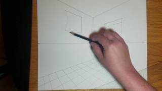 How To Draw A Room In 1 Point Perspective Narrated Drawing