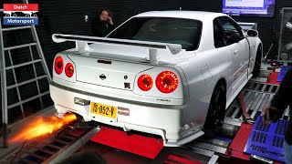 800HP Nissan Skyline GTR V-Spec on the Dyno!